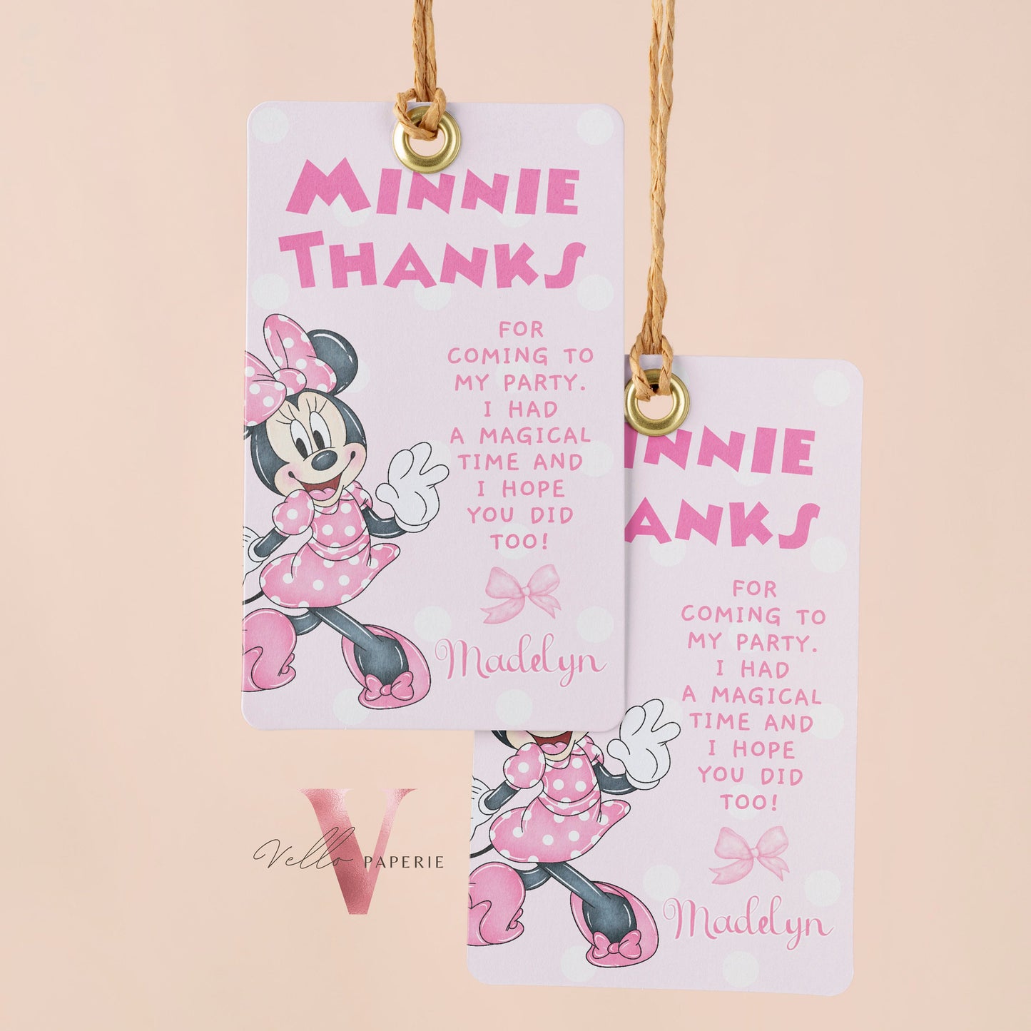 Oh Twodles Minnie Birthday Invitation | Editable Printable Watercolor Minnie Birthday Party Invite | Pink Minnie Twodles Instant Download