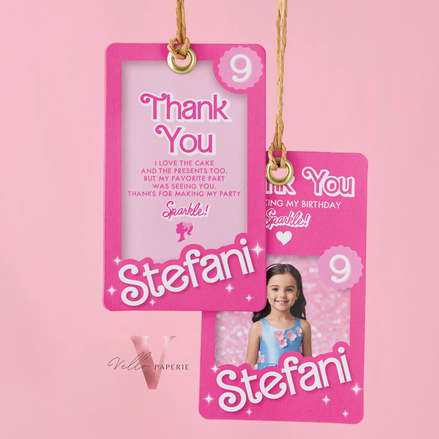 Self Edit Pink Sparkle Fashion Doll Box Photo Birthday Invitation, Editable Printable Selfie Glam Pink Doll Party Invite Instant HPD01