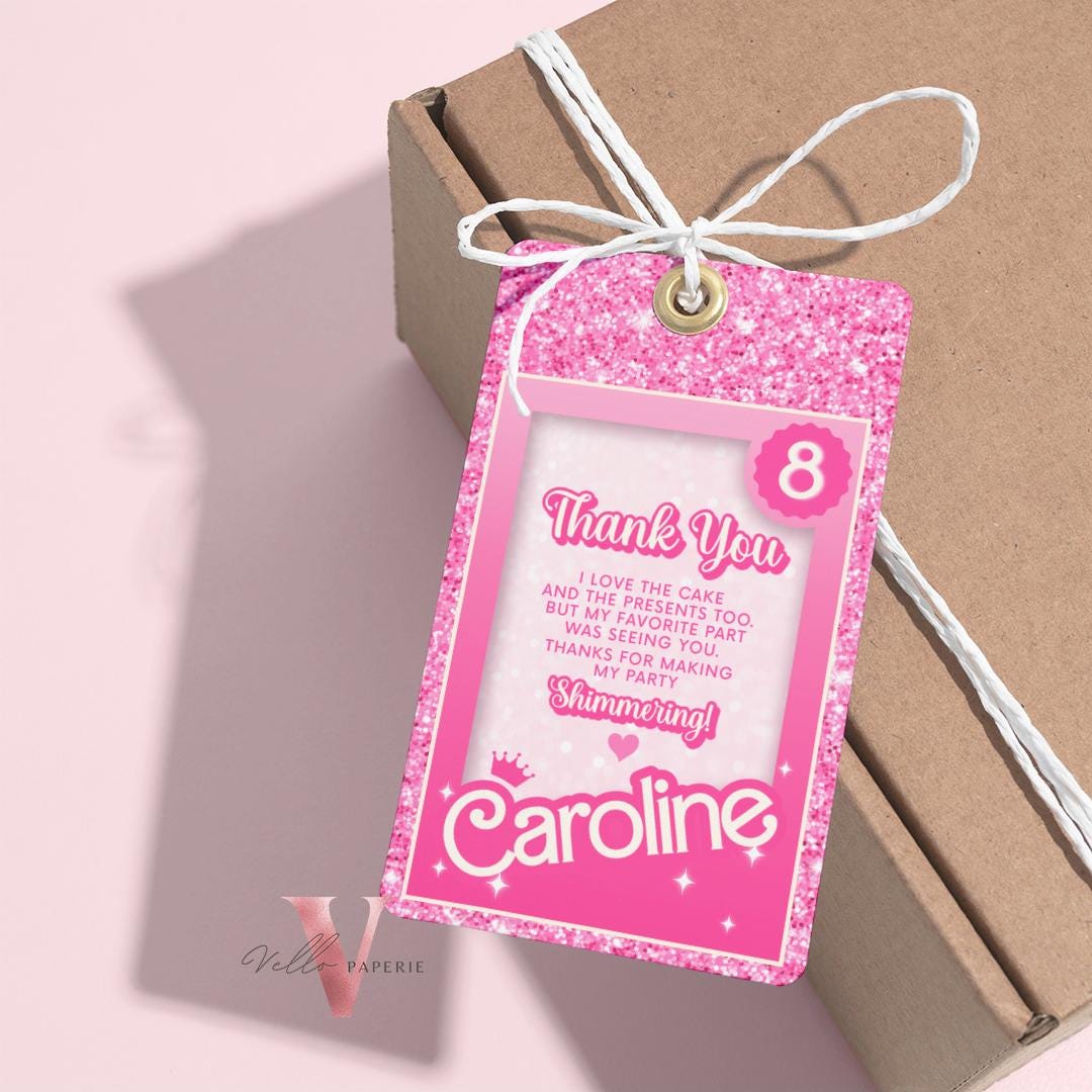 Editable Pink Sparkle Fashion Doll Birthday Invitation, Pink Doll Glitter Come On Lets Go Pink Party Invite Instant Template